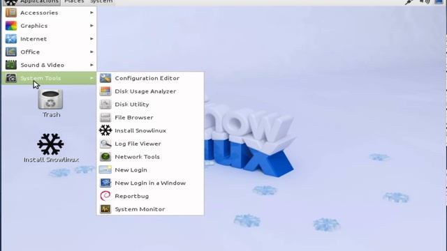 Snowlinux 1 Gnome (Debian Based) смотреть онлайн