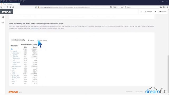 How to check disk usage of directory and bandwidth usage on cPanel Dreamtilt Webhosting Account смотреть онлайн