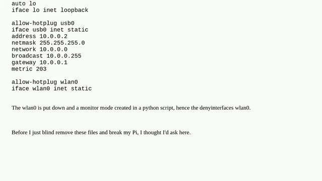Raspberrypi: is /etc/network/interfaces.d/ redundant with this смотреть онлайн