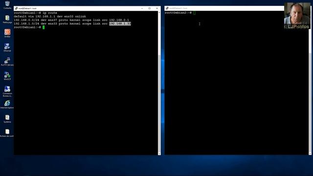 Routage entre deux réseaux sur Linux Debian смотреть онлайн
