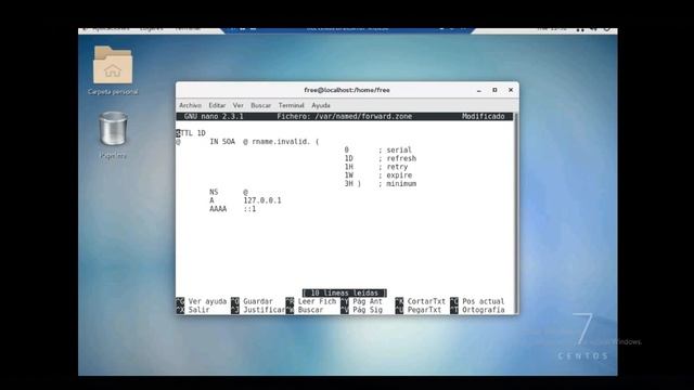 Configurar y comprobar el servicio de DNS en centOS 7 смотреть онлайн
