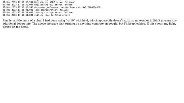 ISC BIND refuses to start: "exiting (due to fatal error)" (2 Solutions!!) смотреть онлайн