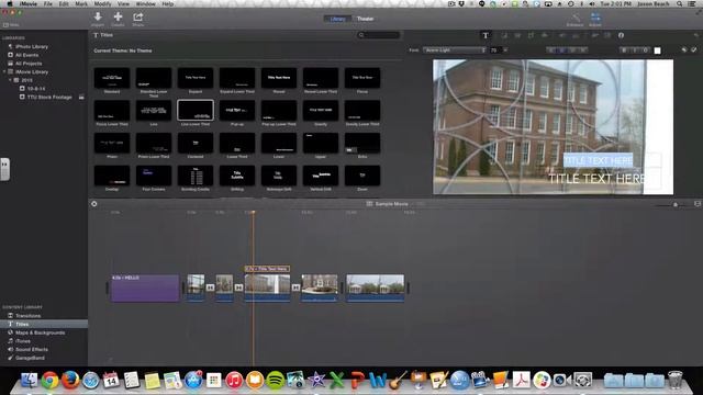 Adding titles to iMovie смотреть онлайн
