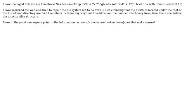 How decode xfs lost+found directory? смотреть онлайн