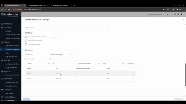 Налаштування Relay для локальної консолі Bitdefender GravityZone смотреть онлайн