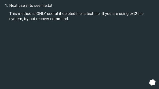 How to recover a removed file under Linux? смотреть онлайн