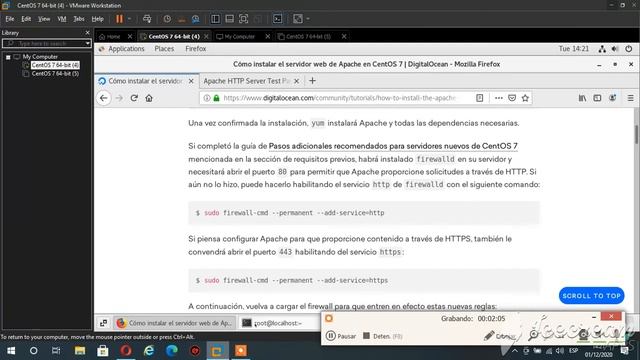 Como instalar el servidor apache con Centos 7 смотреть онлайн