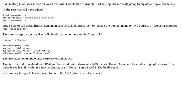 DevOps & SysAdmins: How to disable IPv4 and enable only IPv6 on arm Linux target? смотреть онлайн