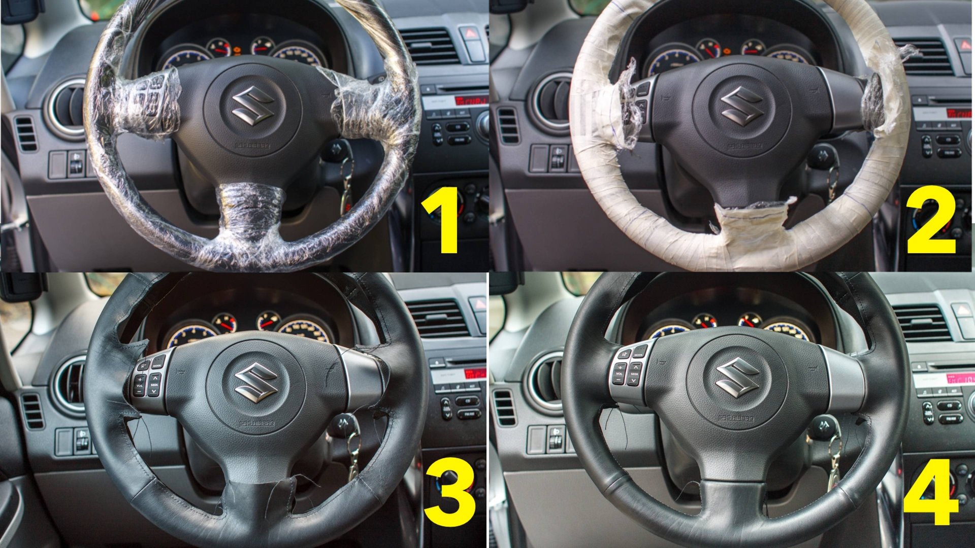 ПЕРЕТЯЖКА РУЛЯ SUZUKI SX4 ПЕРВОЕ ПОКОЛЕНИЕ смотреть онлайн