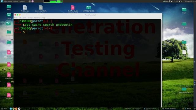 How to search in repositories Unebootin with Terminal on Parrot Security Linux смотреть онлайн