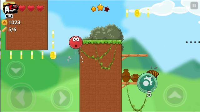 🔴Hero Ball 6: Red Ball - Levels 1-5 (Android Gameplay)
