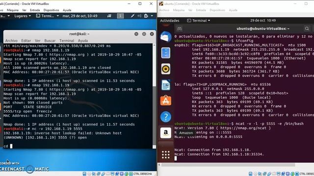 NetCat y Nmap Kali y Ubuntu SHELL DIRECTO смотреть онлайн