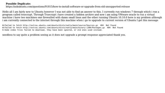 Ubuntu: How do I upgrade Ubuntu 10.10 to most recent version through virtual machine? смотреть онлайн