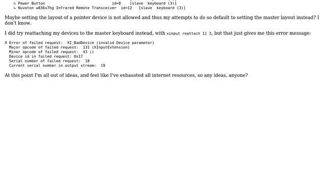 Trouble assigning different layouts to multiple simultaneous input devices in Linux смотреть онлайн