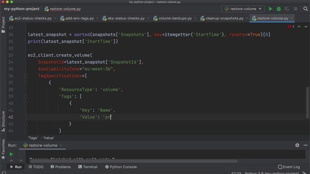217. 11 - Automate restoring EC2 Volume from the Backup смотреть онлайн