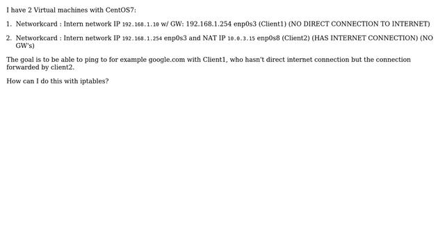 Iptables NATforwarding setup смотреть онлайн