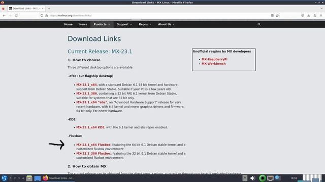 MX Linux Fluxbox ISO download for HP 6715s 1/3 смотреть онлайн