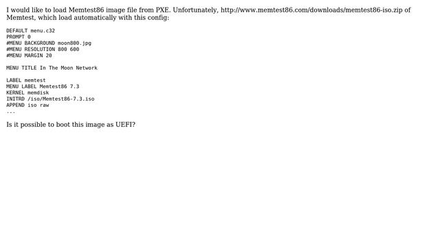 How to boot UEFI image from PXE? смотреть онлайн