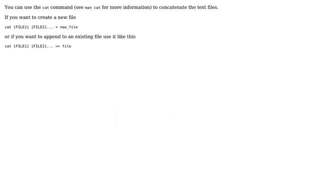 Unix & Linux: Concatenate specific files into one single file (3 Solutions!!) смотреть онлайн
