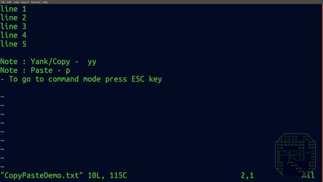 Copy Paste in Vim editor | Ubuntu | Linux смотреть онлайн