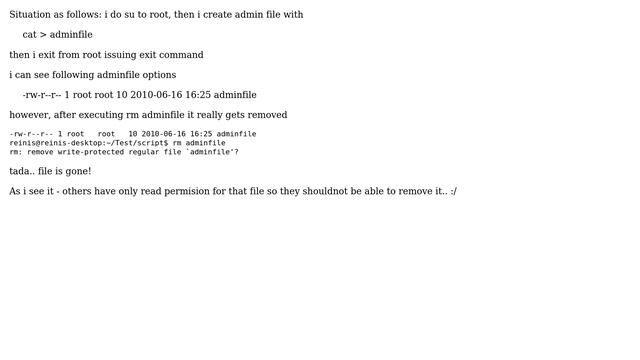 Linux - why am i allowed to remove root file? (2 Solutions!!) смотреть онлайн