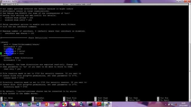 KONFIGURASI SAMBA SERVER PADA DEBIAN смотреть онлайн