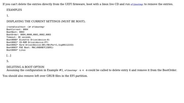 Removed both Linux installations, but BIOS still shows them in boot options (2 Solutions!!) смотреть онлайн