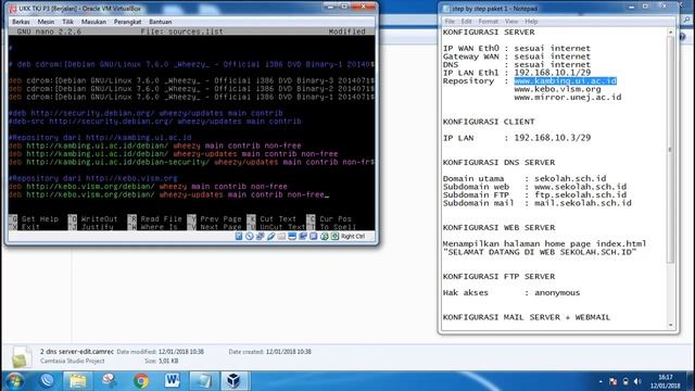 UKK TKJ Paket 3 KTSP Tahun 2018 Part3_Merubah Repository Internet untuk Server Debian смотреть онлайн