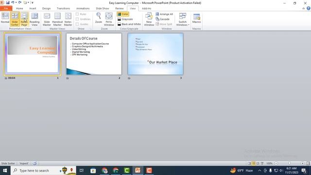 Microsoft PowerPoint View Menu - Bangla Tutorial. смотреть онлайн