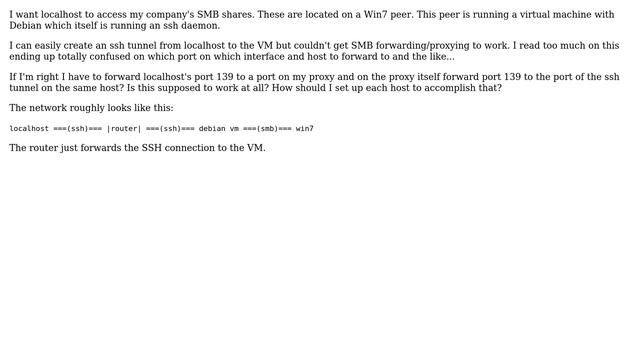 DevOps & SysAdmins: SMB Proxy: Connect To SMB Server Through SSH Tunnel Between Two Other Hosts