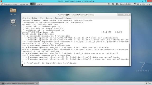 SERVIDOR SSH EN CENTOS 7 смотреть онлайн