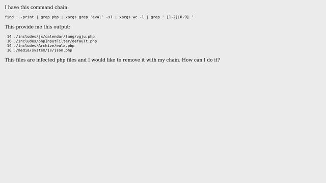 Unix & Linux: Remove files, which provided by pipe смотреть онлайн