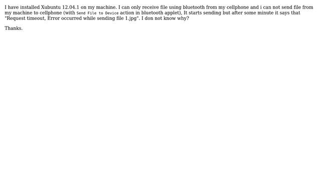 Ubuntu: I can only receive file using bluetooth in Xubuntu смотреть онлайн