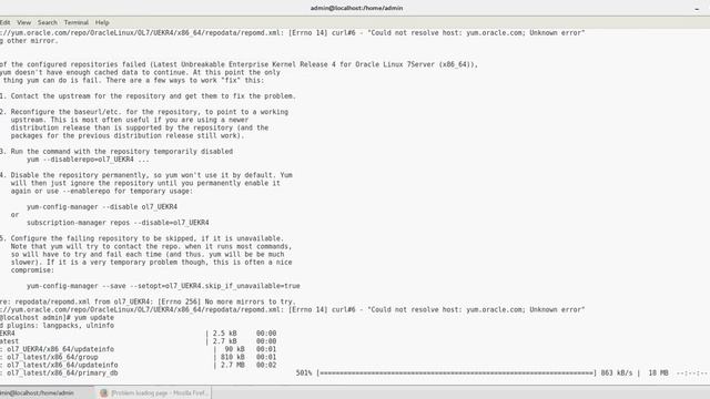 Change hostname and update Linux 7 смотреть онлайн