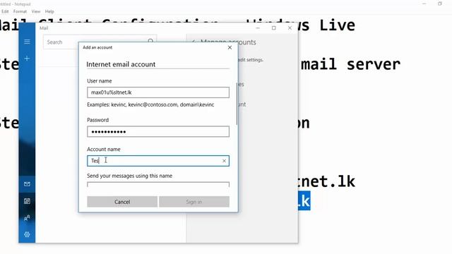 SLT email configuration - Windows Live смотреть онлайн