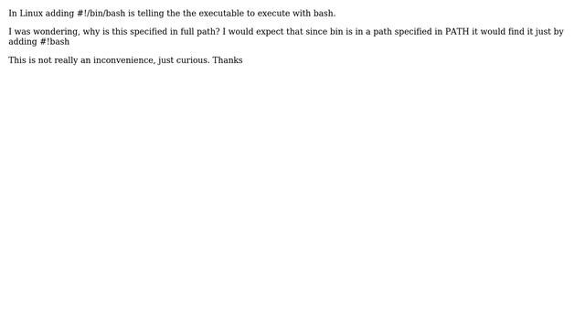 Unix & Linux: Adding #!something doesnt look at PATH смотреть онлайн