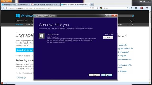 Microsoft Windows 8 Pro Upgrade Offer Activation смотреть онлайн