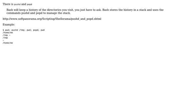 Unix & Linux: push/pop current directory? (4 Solutions!!) смотреть онлайн