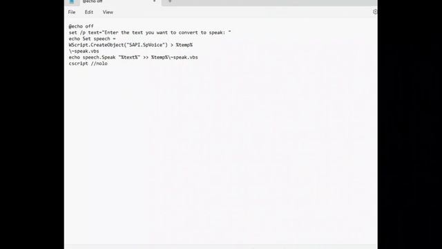 Text to Speech Convertor Using CMD смотреть онлайн
