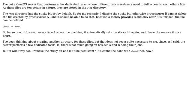 DevOps & SysAdmins: Sticky bit resets after every reboot (2 Solutions!!) смотреть онлайн