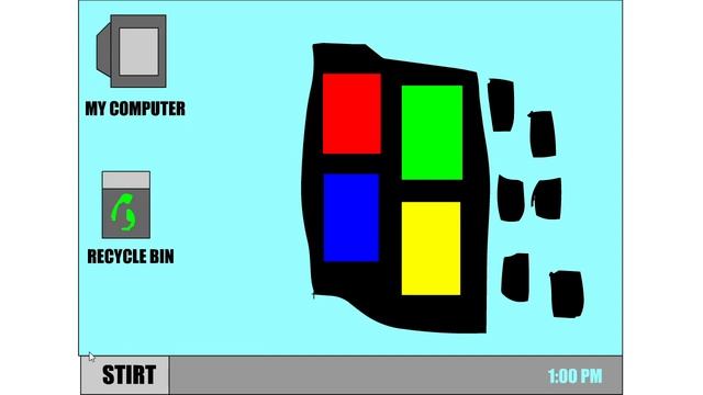 Windows 200000001 - an old Windows Flash Parody game смотреть онлайн