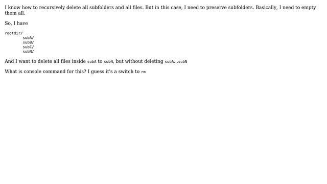 Ubuntu: How to delete all files inside subfolders, but not subfolders itselves? (2 Solutions!!) смотреть онлайн