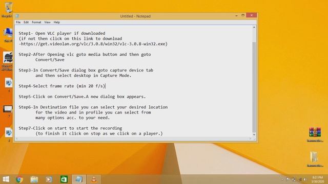 How To Capture Desktop Screen With VLC (Text Tutorial) смотреть онлайн
