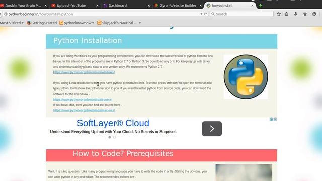 Python Tutorial For Beginner-How to Install Python смотреть онлайн