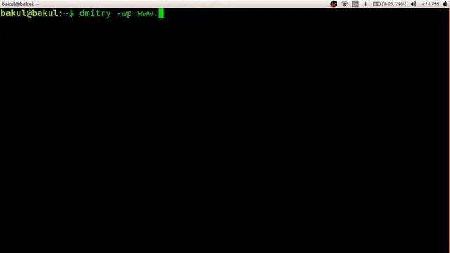 dmitry (Information Gathering Tool) смотреть онлайн