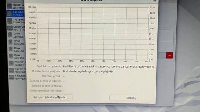 jak wykonuje testy dysków HDD SSD w systemie Linux część 3 ostatnia. смотреть онлайн
