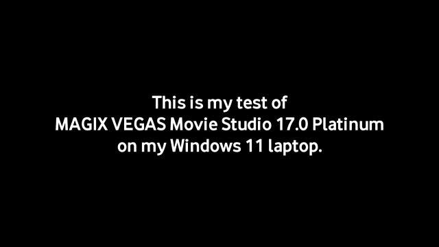 MAGIX VEGAS Movie Studio 17.0 Platinum Test in Windows 11 смотреть онлайн