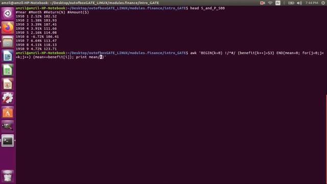 Linux and Statistics : awk to compute the mean value of datas смотреть онлайн