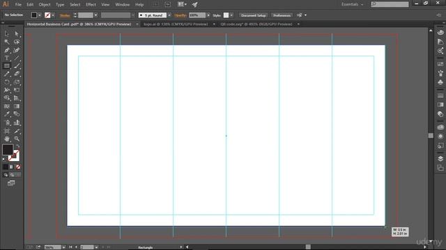Designing printable Horizontal business card 004 смотреть онлайн