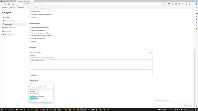 Запуск Docker в Jenkins смотреть онлайн